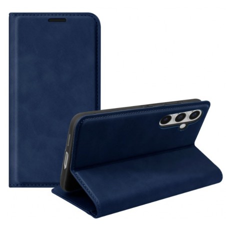 book magnetica s25 con porta carte di credito blu