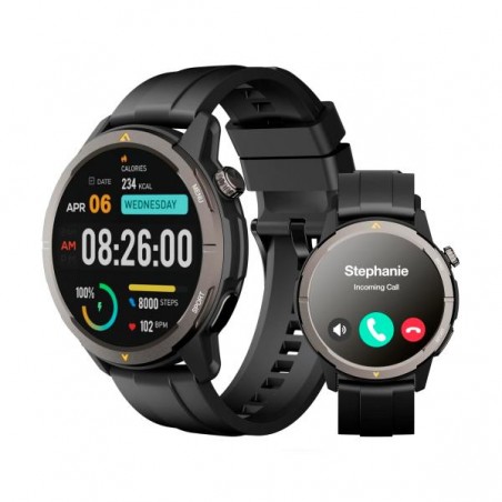 Smart Watch Display AMOLED da 1,43", Bluetooth versione IP68, modalità sport GPS integrato, altimetro con sensore compass