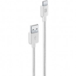 cavo dati 150 cm usb -  usbc  cavo telato bianco