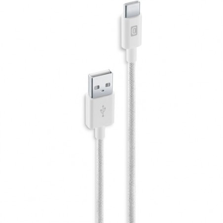 cavo dati 150 cm usb -  usbc  cavo telato bianco