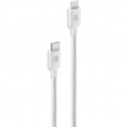 cavo dati 150 cm usb-c / lighting telato  bianco