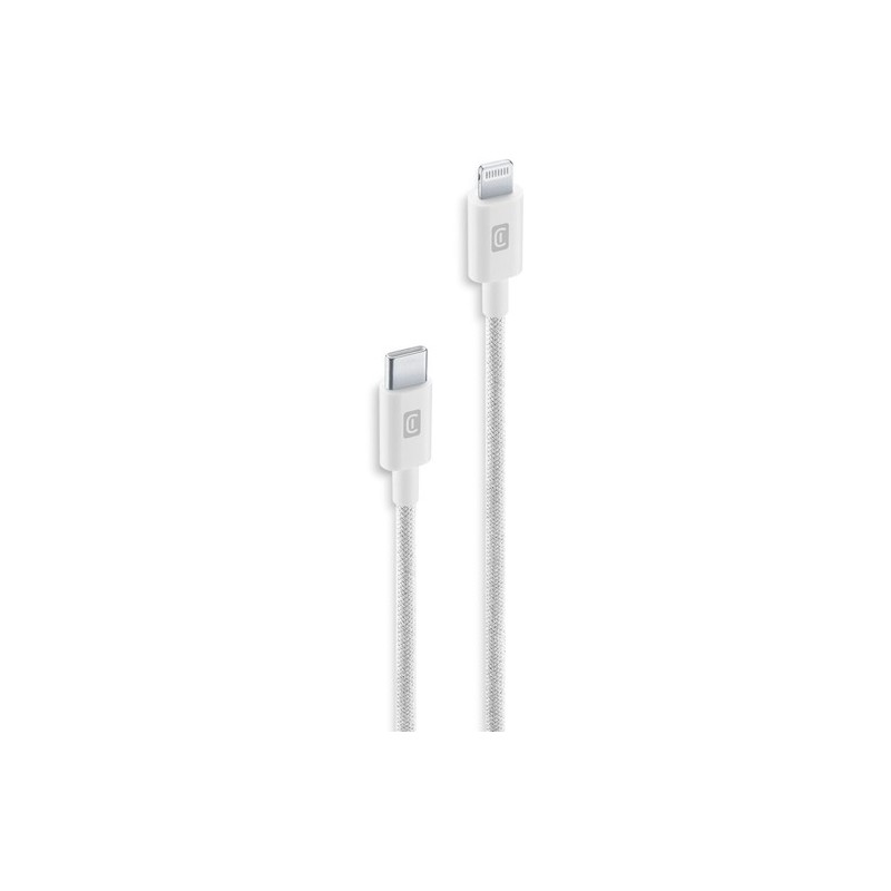cavo dati 150 cm usb-c / lighting telato  bianco