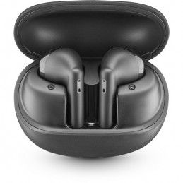 auricolare vivavoce bluetooth doppio  con base di ricarica nero