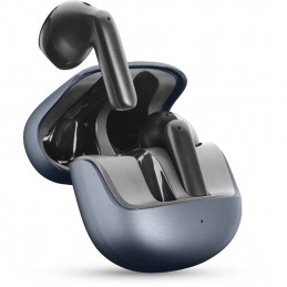 auricolare vivavoce bluetooth doppio  con base di ricarica nero enc