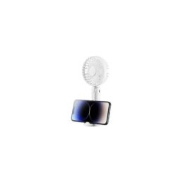 mini ventilatore (9,5x20cm) Breezy Bianco ricaricabile