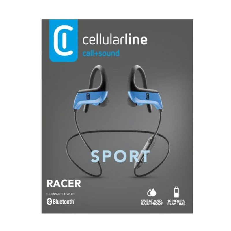 auricolari vivavoce bluetooth sportivo per  jogging blu