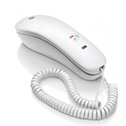 Motorola Voice - Telefono con filo CT50, Design semplice e compatto con funzione radiale, Disattivazione microfono, Montaggio a 