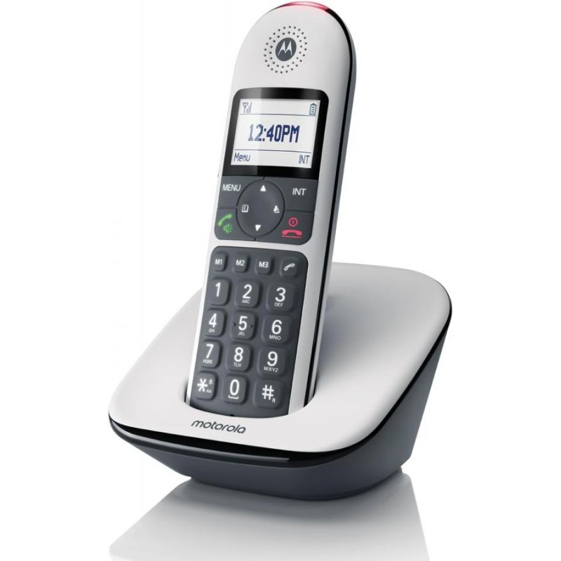 Motorola Voice CD5001 Telefono Digitale Senza Fili Blocco Chiamate, Amplificazione, Vivavoce con Altoparlante, Modalità Notte - 
