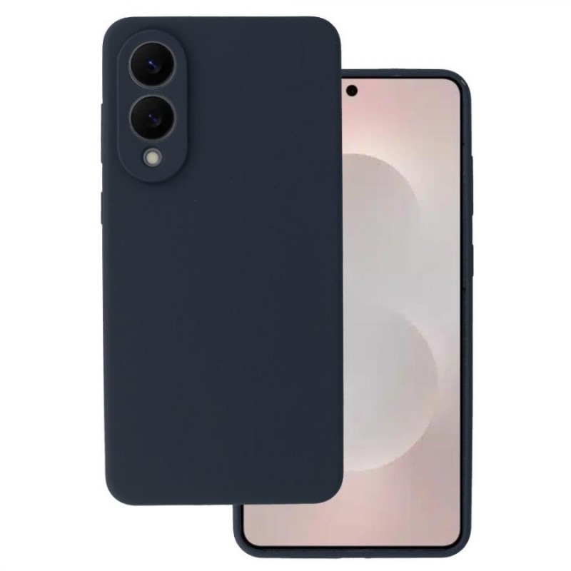 cover in silicone samsung s25 edge blu