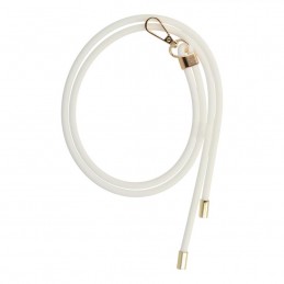 laccio portatelefono universale da collo silicone bianco