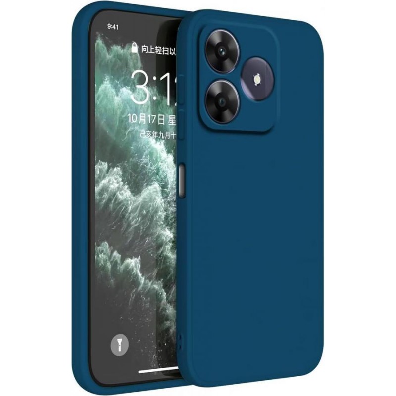 cover silicone ralme note 60 blu