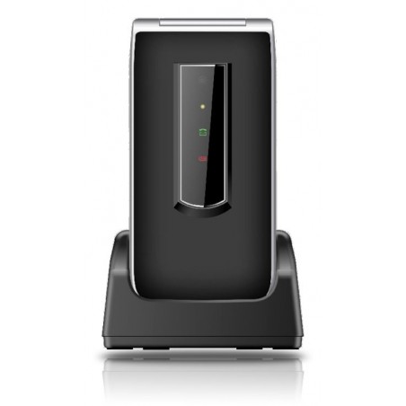 Telefono cellulare 4G per anziani, doppio display 2,8 + 1,77,Fotocamera VGA, Bluetooth, tasto SOS, jack da 3,5 mm,cavo usb-, bas