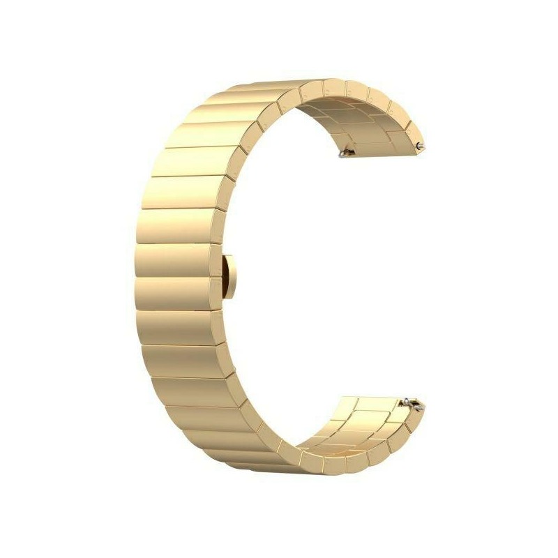 cinturino smartwatch universale 20mm metallo gold