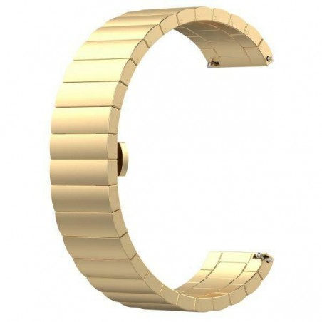 cinturino smartwatch universale 20mm metallo gold