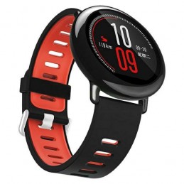 cinturino smartwatch universale 22mm black - red