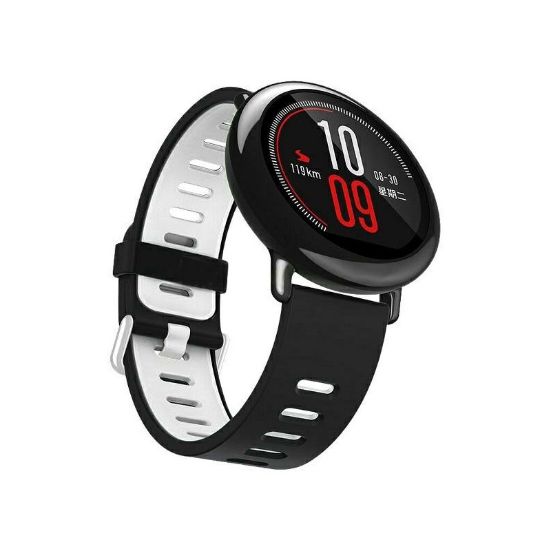 cinturino smartwatch universale 22mm black - white