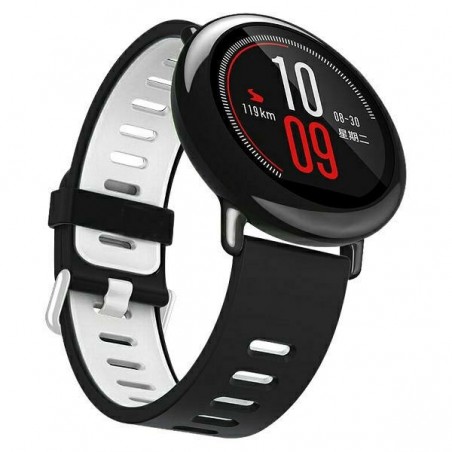 cinturino smartwatch universale 22mm black - white