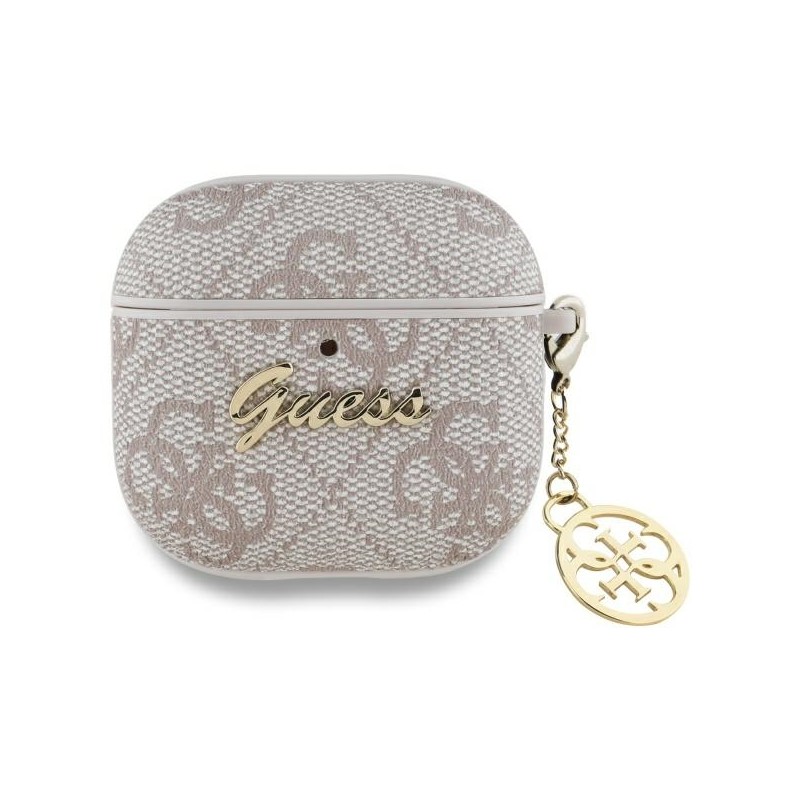 cover guess airpods 4° generazione pink con charm