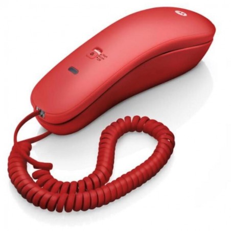 Motorola Voice - Telefono con filo CT50, Design semplice e compatto con funzione radiale, Disattivazione microfono, Montaggio a 
