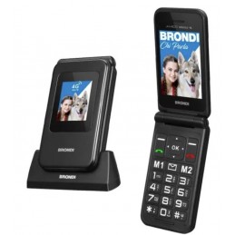 brondi amico speciale 4g telefono cellulare brondi tasto sos con base di ricarica