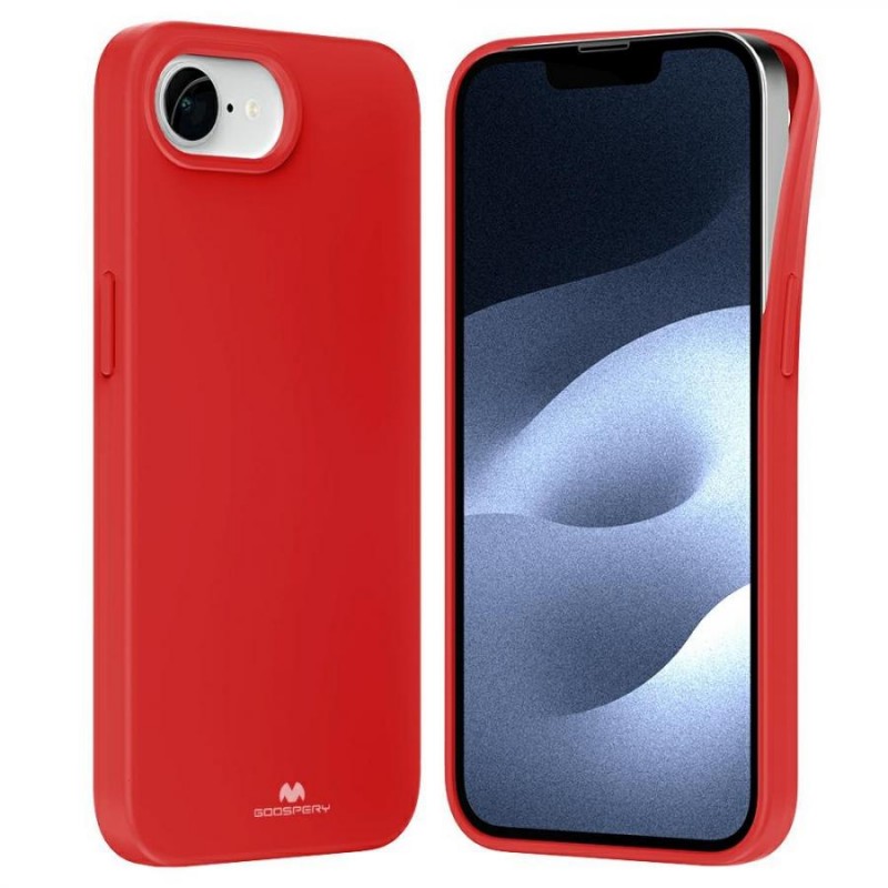 cover  silicone iphone 16E rossa
