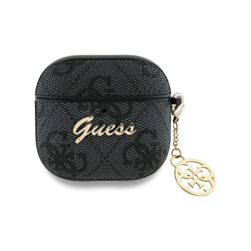 cover guess airpods 4° generazione black con charm