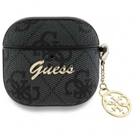 cover guess airpods 4° generazione black con charm