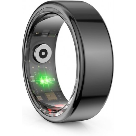 Smart ring anello in acciaio 62,10 mm diametro 10  IP68 G-sensor nero