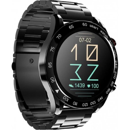 SmartWatch HiFuture FutureGo Pro nero Acciaio inossidabile,Schermo touchscreen capacitivo FHD da 1,32funzione chiamata