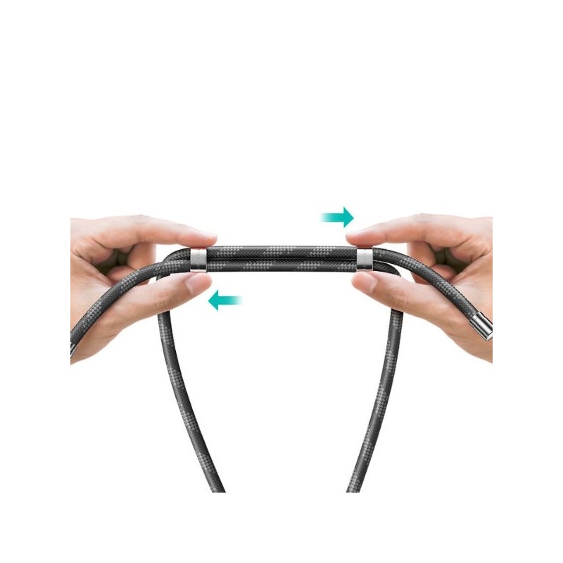 laccio portatelefono universale da collo grigio/grigio 160cm diametro 8mm