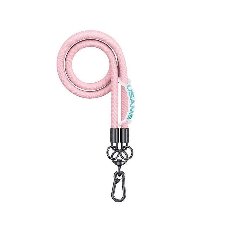 laccio portatelefono universale da collo rosa 120cm diametro 8mm