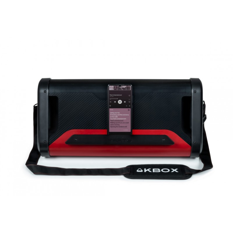 party speaker bluetooth potenza massima 200 Watt 2 microfoni, fino a 6 ore di autonomia, effetti di luce