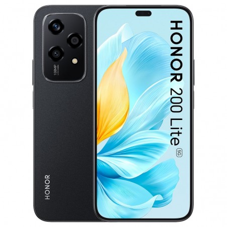 honor 200  lite 8-256 5g black pack con earbuds X5 omaggio