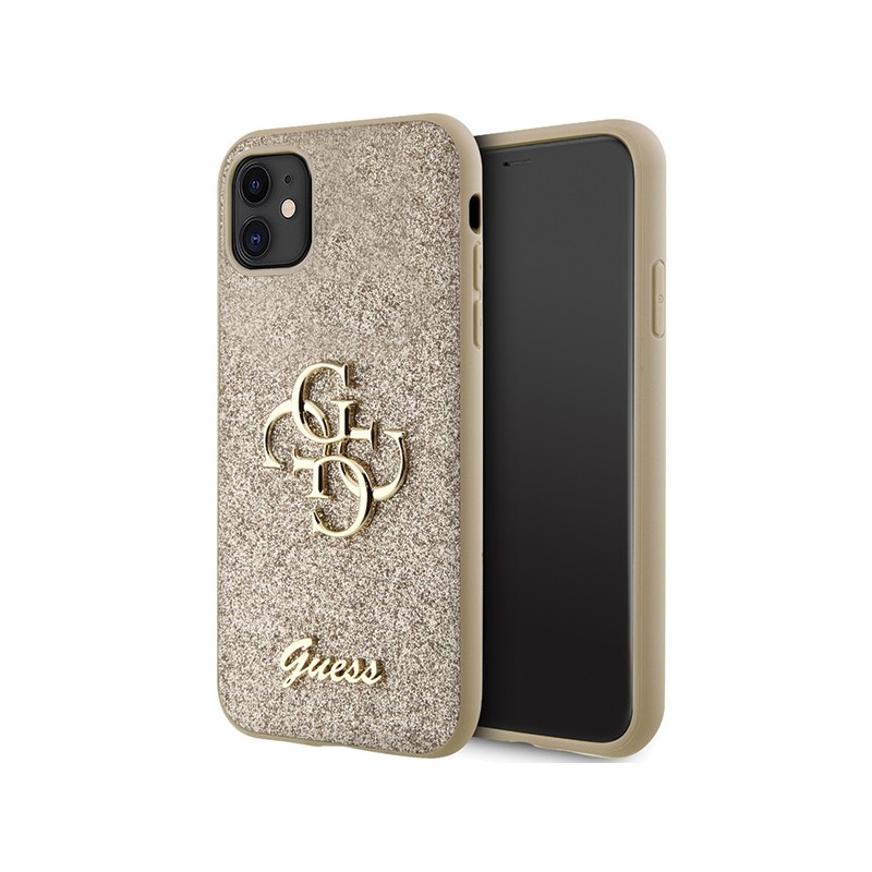 cover guess iphone 11 glitter rosa