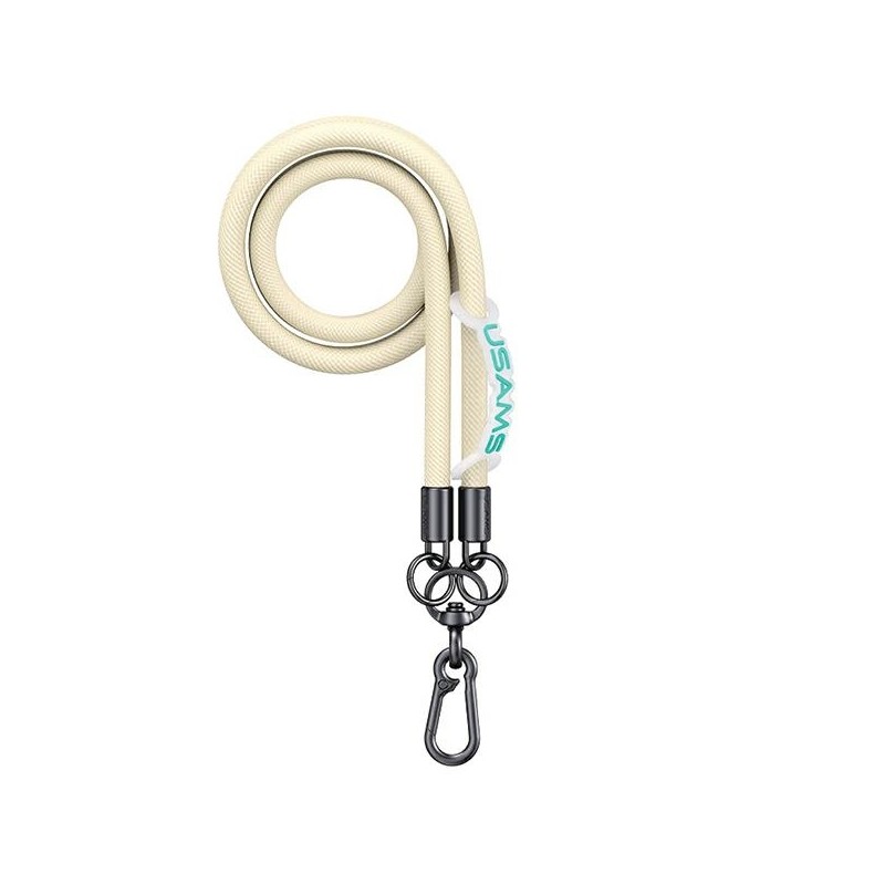 laccio portatelefono universale da collo giallo 120cm diametro 8mm
