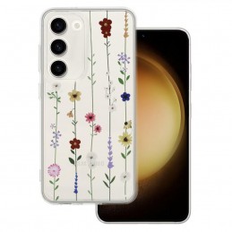 cover ultraprotettiva samsung s24 ultra trasparente con fiori