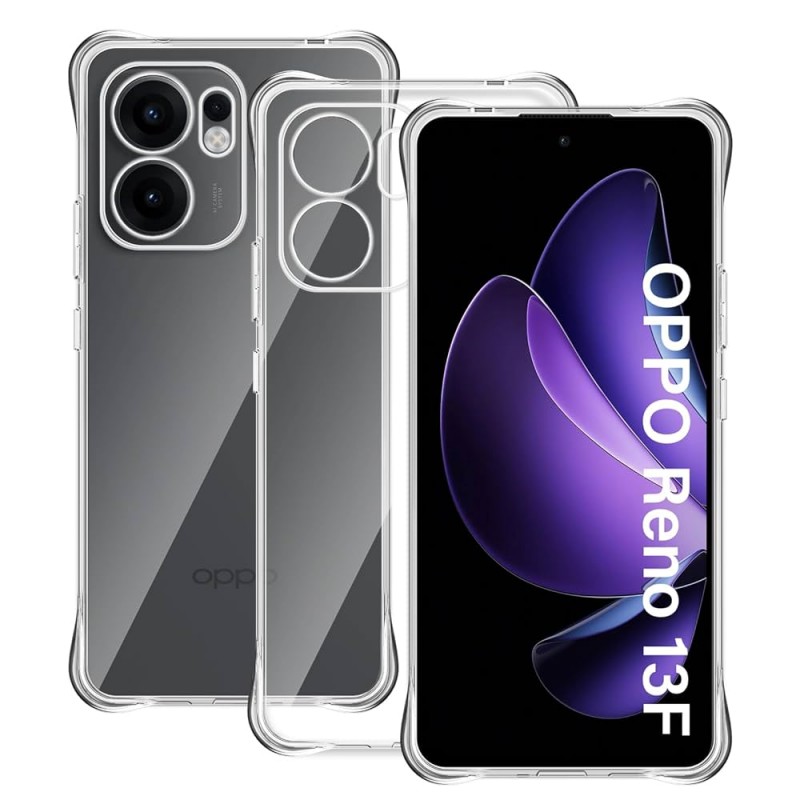 cover in silicone per oppo reno 13F / 13 FS trasparente