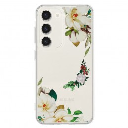 cover ultraprotettiva samsung s23 ultra trasparente con fiori
