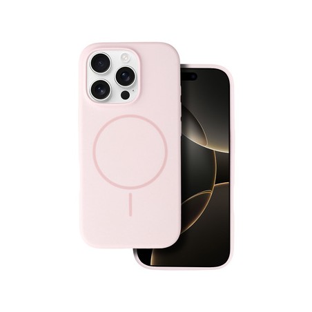 cover  silicone iphone 16 rosa sabbia compatibile magsafe