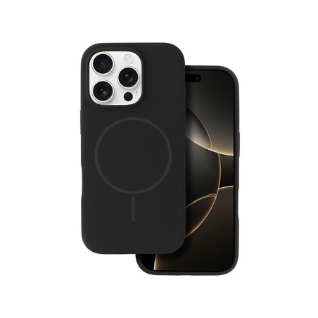 cover  silicone iphone 16E nera compatibile magsafe