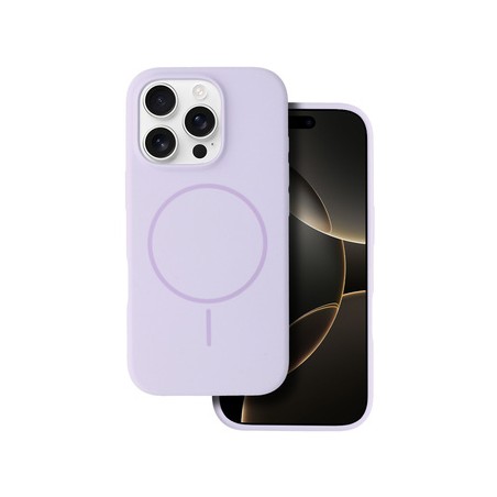 cover  silicone iphone 16E viola sabbia compatibile magsafe