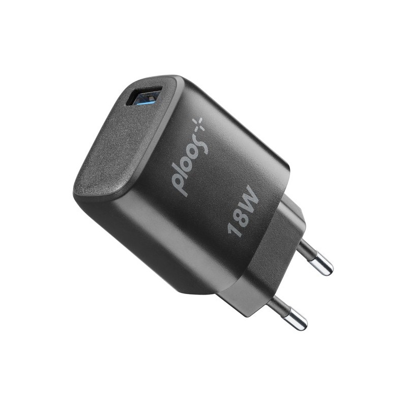 caricabatterie 18watt  usb nero