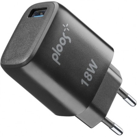 caricabatterie 18watt  usb nero