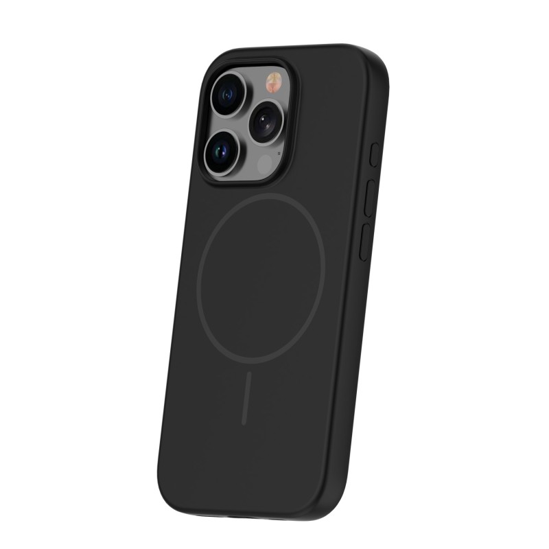 cover  silicone iphone 12 /12 pro nera compatibile magsafe