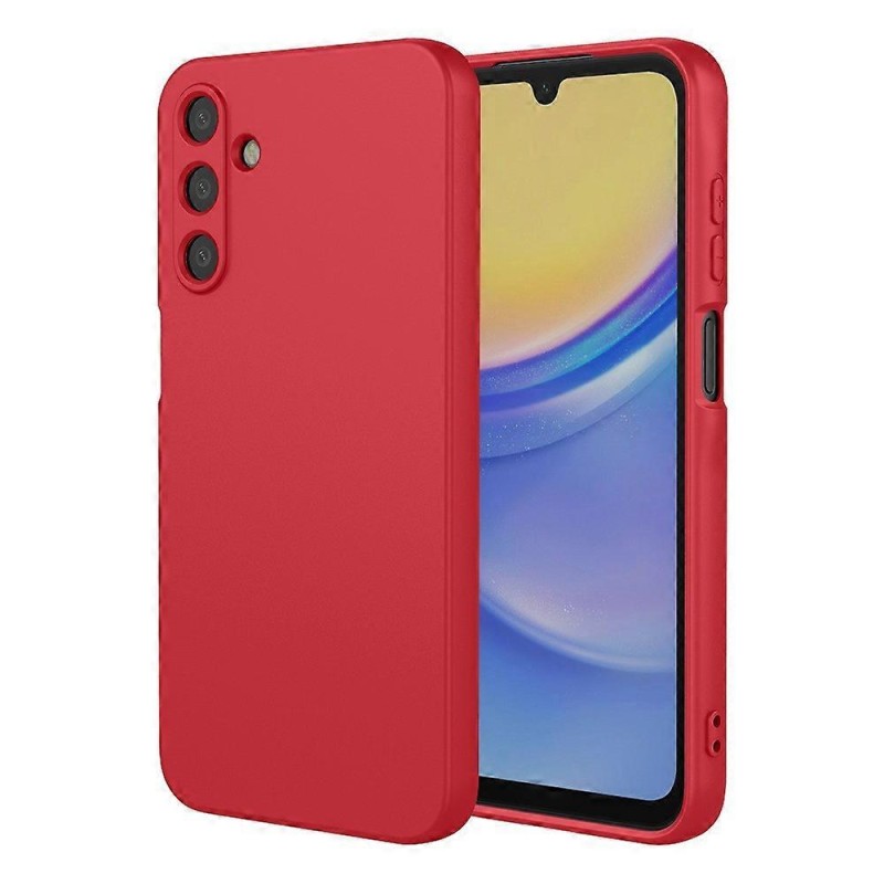 cover in silicone per samsung a17  rossa