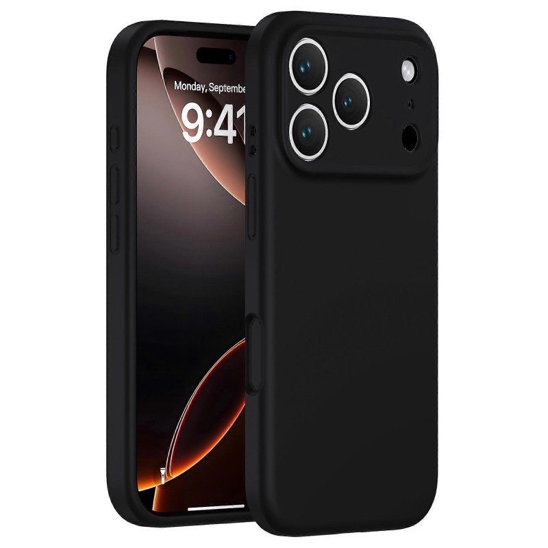 cover  silicone iphone 17 PRO nera compatibile magsafe