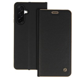 custodia a libro samsung a26 con porta carte di credito chiusura magnetica nera