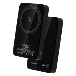 powerbank magsafe 5000 mah fast charge 22,5 watt black con display lcd