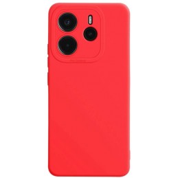 cover in silicone per xiaomi redmi note 14 pro 4G rossa