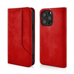 custodia a libro samsung a36 5G con porta carte di credito chiusura magnetica rossa
